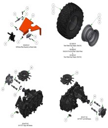 2025 BAD BOY MZ RAMBLER & MZ MAGNUM TRANSAXLE SUB ASSEMBLIES