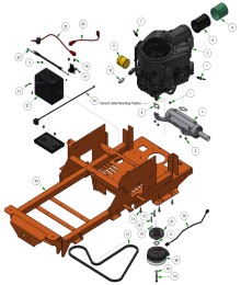 2025 BAD BOY MAVERICK ENGINE - BRIGGS VANGUARD 27HP CXI