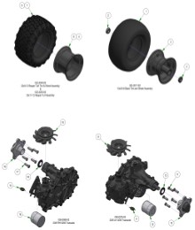 2025 BAD BOY MAVERICK WHEEL SUB ASSEMBLIES