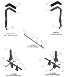 2025 BAD BOY REBEL DRIVE ARMS SUB ASSEMBLIES