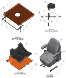 2025 BAD BOY REBEL FLOORBOARD & SEAT SUB ASSEMBLIES