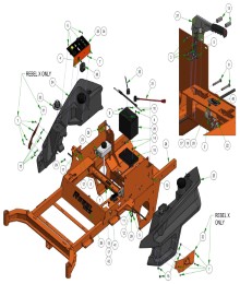 2025 BAD BOY REBEL TANKS & BATTERY