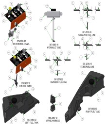 2025 BAD BOY REBEL TANKS & BATTERY SUB ASSEMBLIES