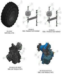 2025 BAD BOY REBEL TRANSAXLE SUB ASSEMBLIES