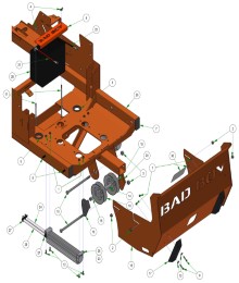 2025 BAD BOY RENEGADE DIESEL BATTERY & REAR COVER