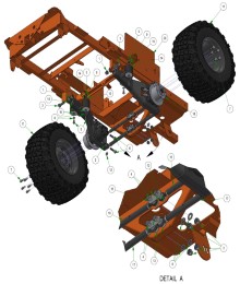 2025 BAD BOY RENEGADE DIESEL REAR SUSPENSION