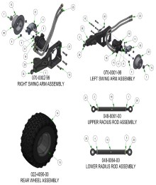 2025 BAD BOY RENEGADE DIESEL REAR SUSPENSION SUBASSEMBLY