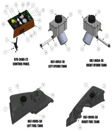 2025 BAD BOY RENEGADE DIESEL TANKS SUB ASSEMBLIES