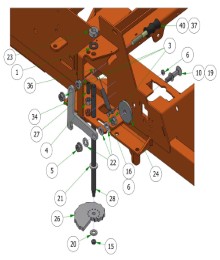 2025 BAD BOY RENEGADE GAS DECK HEIGHT CAM & LOCK