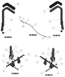 2025 BAD BOY RENEGADE GAS STEERING / DRIVE ARMS SUB-ASSEMBLIES