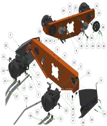 2025 BAD BOY RENEGADE GAS PUMPS & IDLER ASSEMBLY