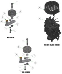 2025 BAD BOY RENEGADE GAS PUMPS & IDLER SUBASSEMBLIES