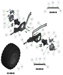 2025 BAD BOY RENEGADE GAS REAR SUSPENSION SUBASSEMBLIES