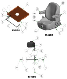 2025 BAD BOY RENEGADE GAS SEAT SUB-ASSEMBLIES