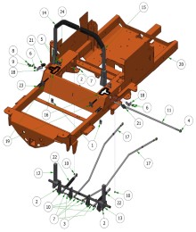 2025 BAD BOY RENEGADE GAS STEERING / DRIVE ARMS