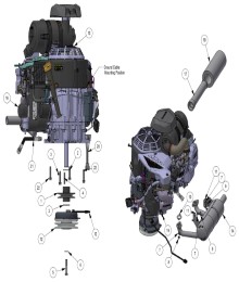 2025 BAD BOY REVOLT ENGINE - KAWASAKI FX-820 EVO