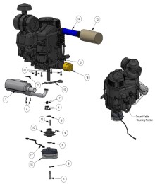 2025 BAD BOY REVOLT ENGINE - BRIGGS VANGUARD 28HP EFI