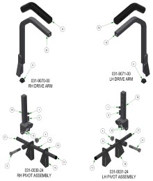 2025 BAD BOY ROGUE DRIVE ARMS SUB-ASSEMBLIES