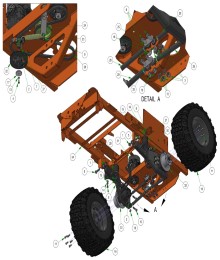 2025 BAD BOY ROGUE REAR SUSPENSION