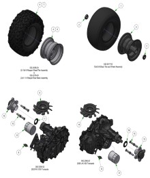 2025 BAD BOY ZT ELITE WHEEL SUB ASSEMBLIES