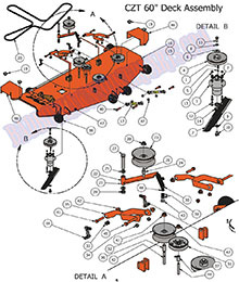 2012 Bad Boy Mowers BAD BOY CZT ELITE Parts & Accessories