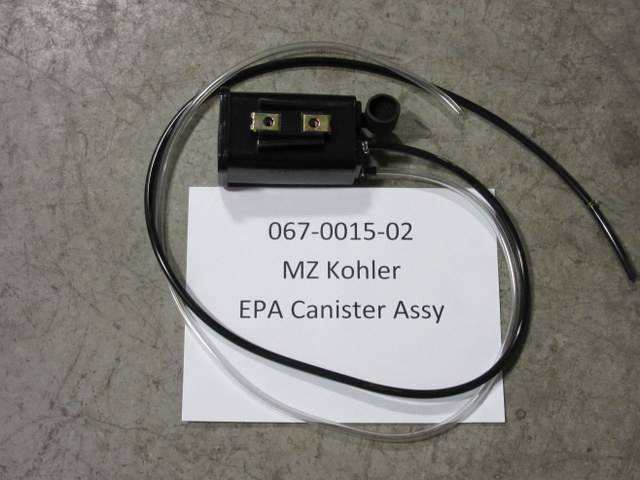 067-0015-02 - Bad Boy Mowers MZ Kohler EPA Cannister Assembly 067001502